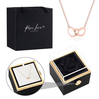 Eternal Rose Box - With Engraved Necklace