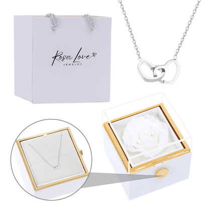 Eternal Rose Box - With Engraved Necklace