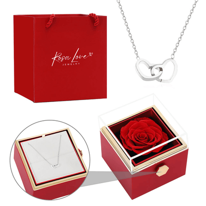 Eternal Rose Box - With Engraved Necklace