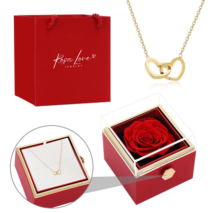 Eternal Rose Box - With Engraved Necklace