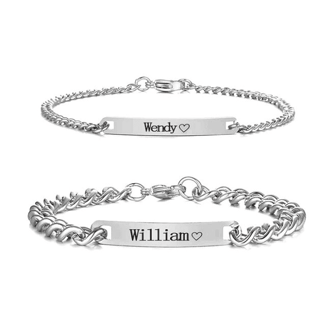 Engraved bracelets