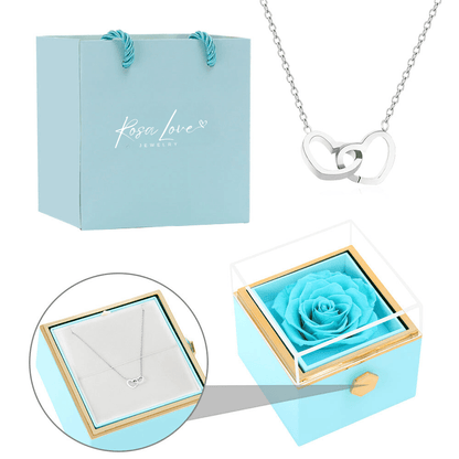 Eternal Rose Box - With Engraved Necklace