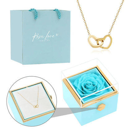 Eternal Rose Box - With Engraved Necklace